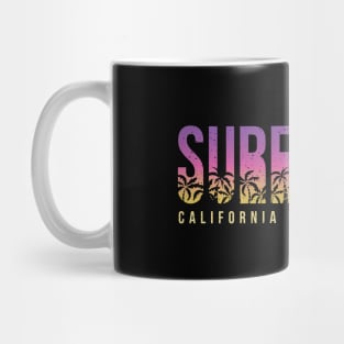 SURFING CALIFORNIA DREAMING LETTERING Mug